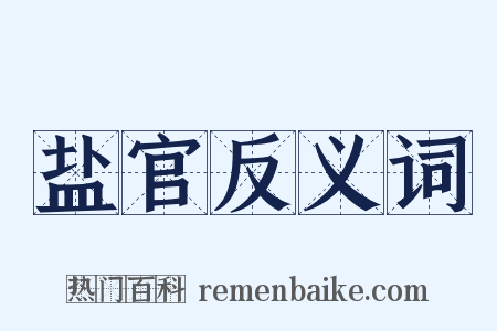 盐官反义词是什么意思的图片